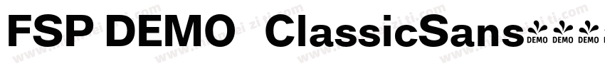 FSP DEMO   ClassicSans字体转换